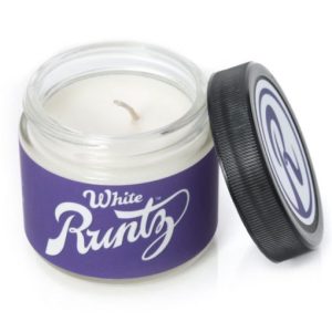 White runtz wax candle